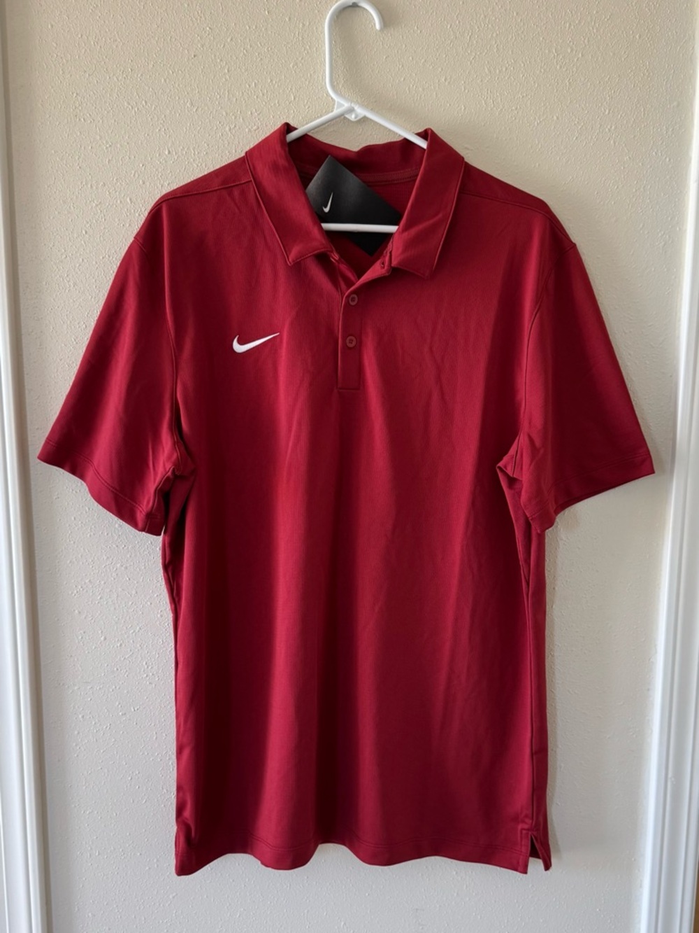 Brand New Nike Men’s Large Maroon Crimson Red Franchise Football Polo Shirt